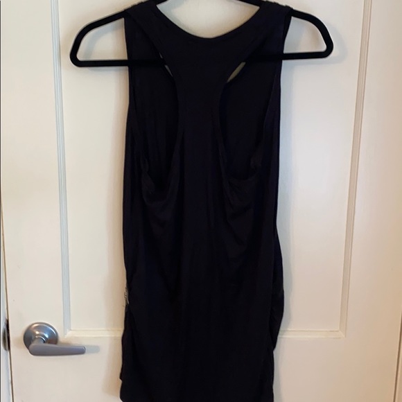 Anthropologie Ella Moss black top w/ beading - Picture 4 of 5